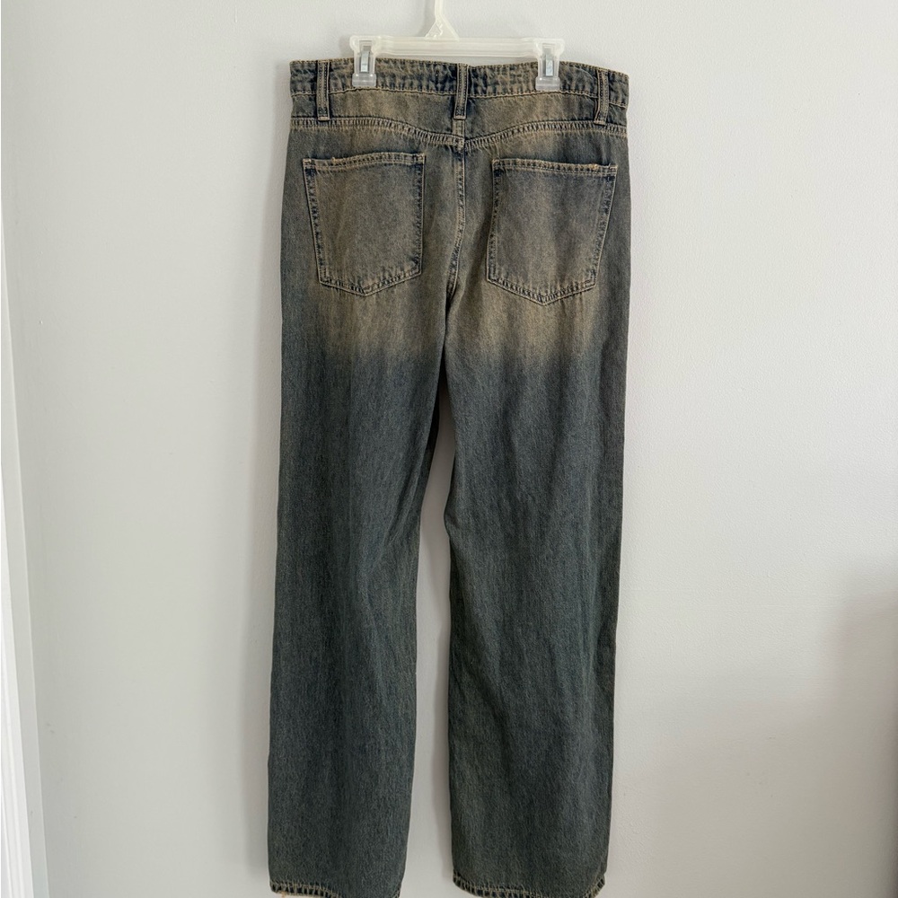 YMI Dirty Wash Straight Leg Mom Jeans - Picture 5 of 6